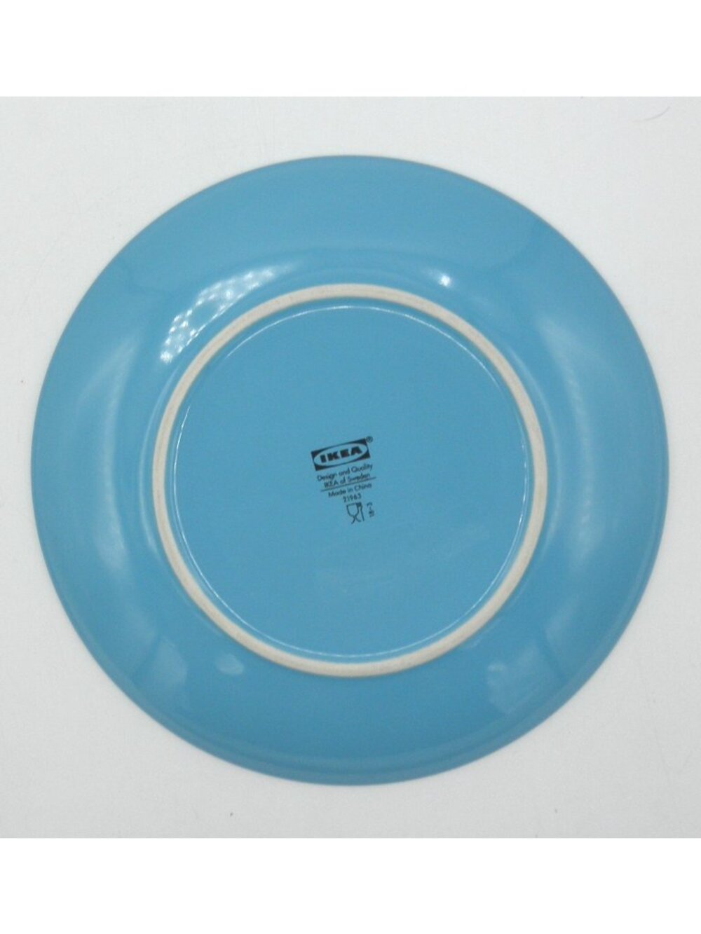 Fargrik Turquoise by IKEA 8 1/4 Inch Salad Plate Set of 4 Pattern Code: IK FARTU - Picture 4 of 6